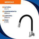 Torneira 1167 Parede Color Aquaduo C70 Metal Preta