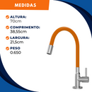 Torneira 1201 Bancada Colorflex C70 Laranja