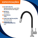 Torneira 1201 Bancada Colorflex C70 Preta