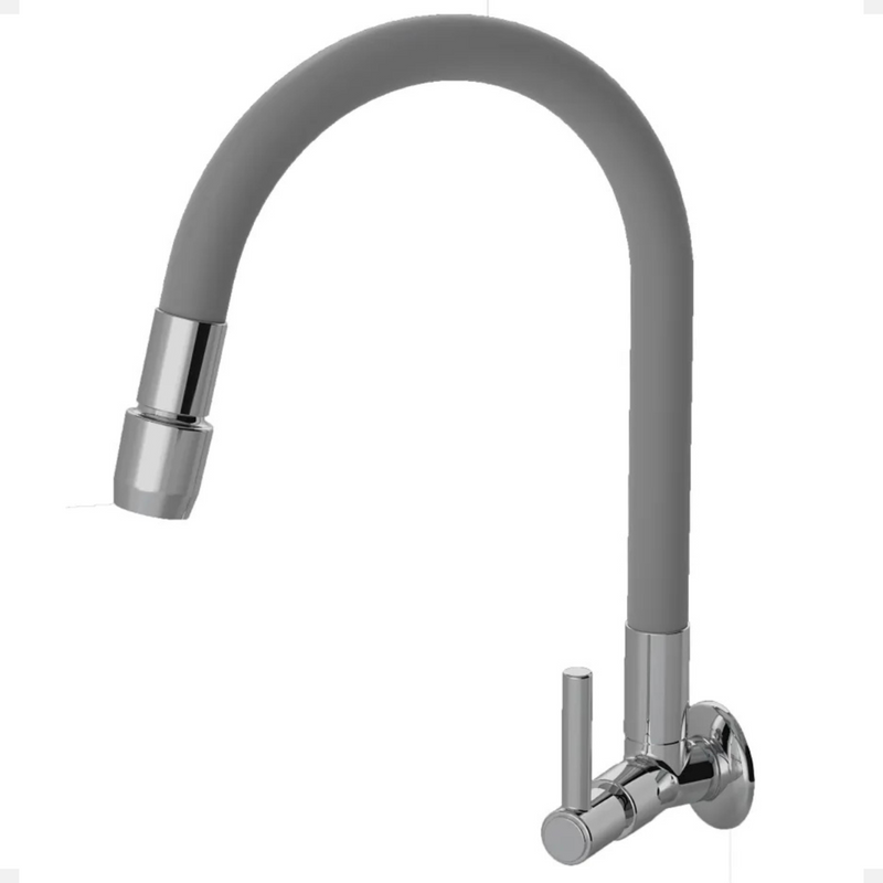 Torneira 1167 Parede Color Aquaduo C70 Metal Cinza