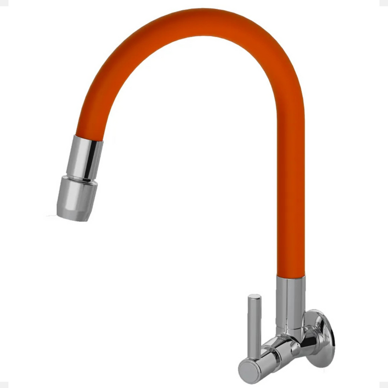 Torneira 1167 Parede Color Aquaduo C70 Metal Laranja