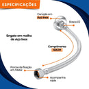 Torneira 1035 Clínica com  engate de 60Cm