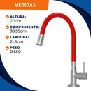 Torneira 1201 Bancada Colorflex C70 Vermelha