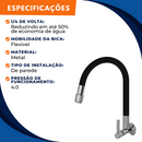 Torneira 1167 Parede Color Aquaduo C70 Metal Preta