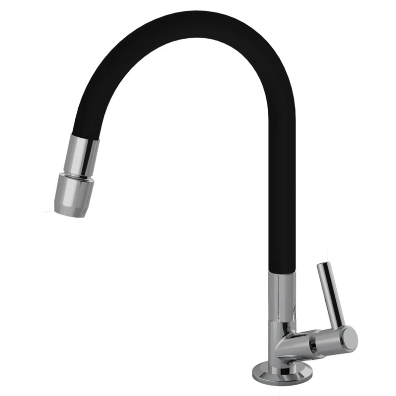 Torneira Bancada Cozinha C70 1/4 Volta 1168 ABS Colorflex Preta