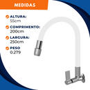 Torneira 1167 Parede Aquaduo C17 Metal Branca