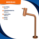 Real Metais Prime 1030  Bica Baixa 100% Metal Cor Rose