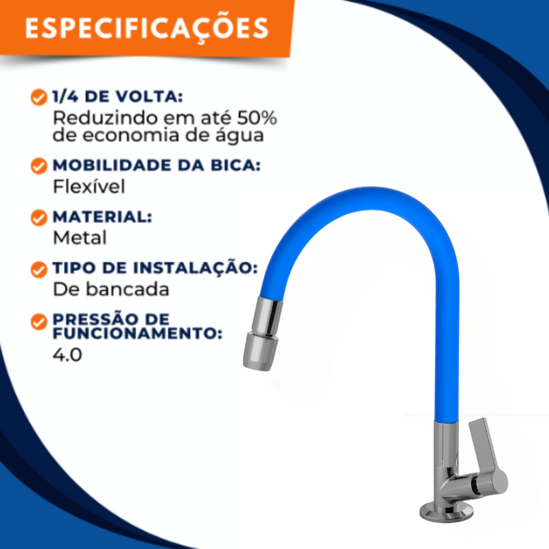 Torneira 1168 Bancada  Aquaduo C17 Metal