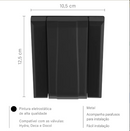 Acabamento Válvula De Descarga Hydra Deca Docol Preto Fosco