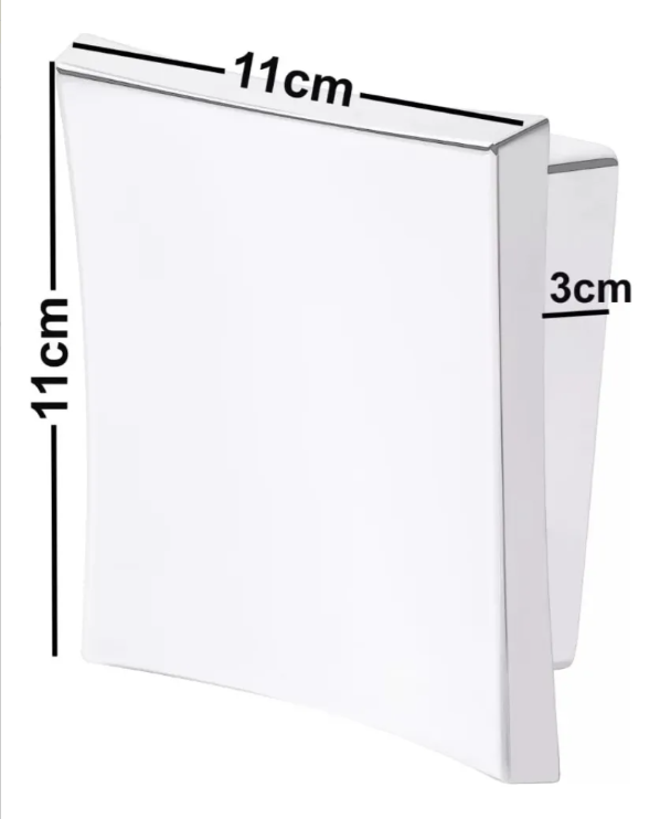 Acabamento  Válvula Hydra Docol Luxo Abaulado Cromado