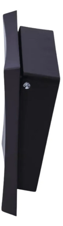 Acabamento  Válvula Hydra Docol Luxo Abaulado Preto Fosco