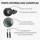 Porta Shampoo Canto Veneza Vidro 6mm - GMC