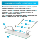 Suporte De Shampoo Banheiro Vidro 6mm GMC