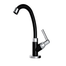 Torneira ABS Lavatório 1/4 De Volta 1198 C70  Preta/ Cromado