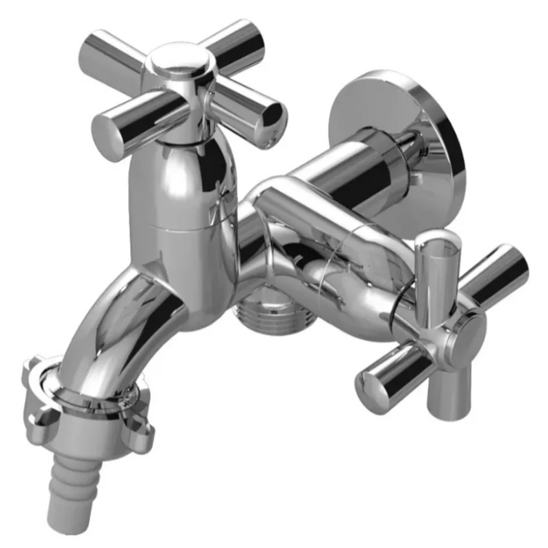 Torneira Para Tanque  Máquina 1428 C31 ABS Cor Prateado