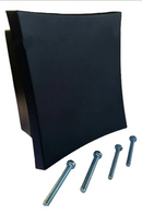 Acabamento  Válvula Hydra Docol Luxo Abaulado Preto Fosco