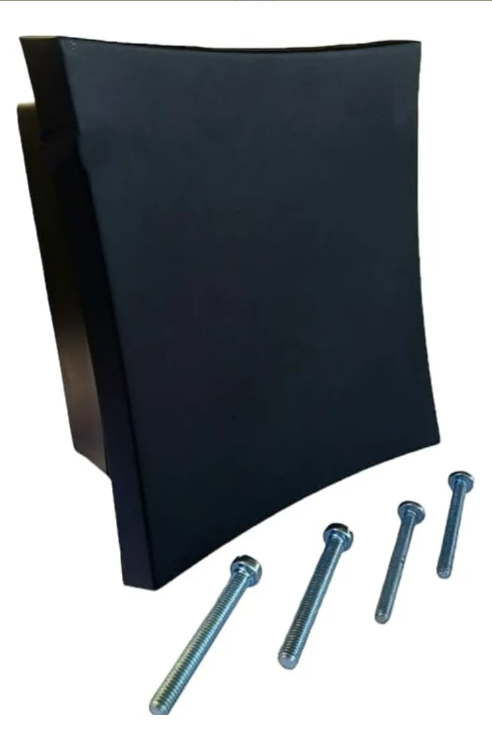 Acabamento  Válvula Hydra Docol Luxo Abaulado Preto Fosco