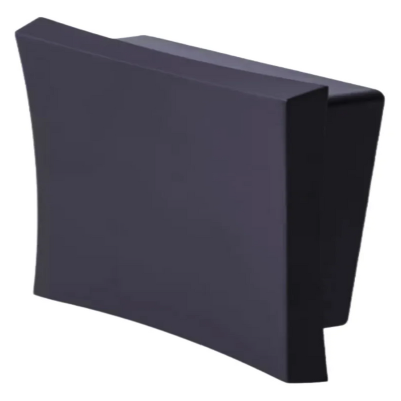 Acabamento  Válvula Hydra Docol Luxo Abaulado Preto Fosco