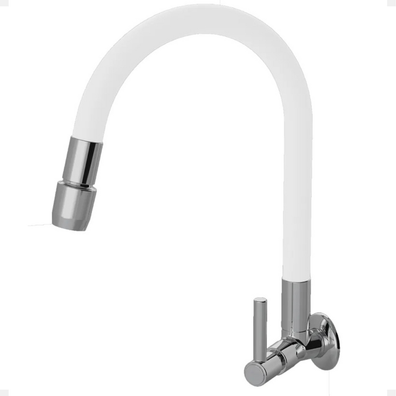 Torneira 1167 Parede Color Aquaduo C70 Metal Branca