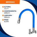 Torneira 1167 Parede Aquaduo C17 Metal Azul