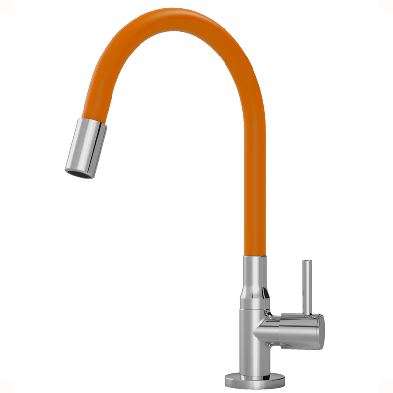 Torneira 1201 Bancada Colorflex C70 Laranja