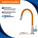 Torneira 1201 Bancada Colorflex C70 Laranja