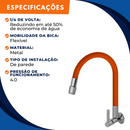 Torneira 1167 Parede Color Aquaduo C70 Metal Laranja