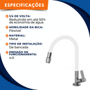 Torneira 1168 Bancada  Aquaduo C17 Metal Branca