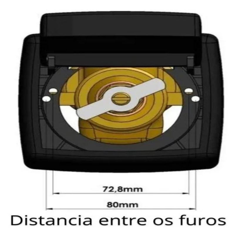 Acabamento  Válvula De Descarga Deca Docol Black